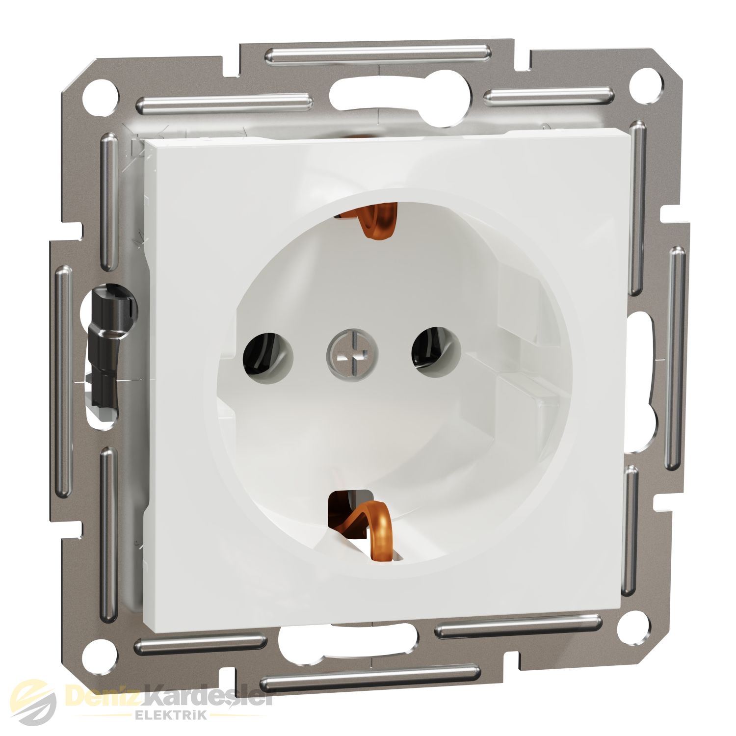 SCHNEİDER ASFORA BEYAZ TOPRAKLI PRİZ